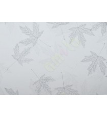 Silver frosted maple leaf glass film